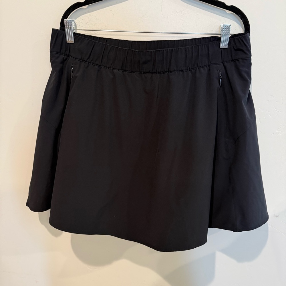 T by Talbots Black Women's Athletic Skirt Skort Size XL Casual Athleisure Sporty